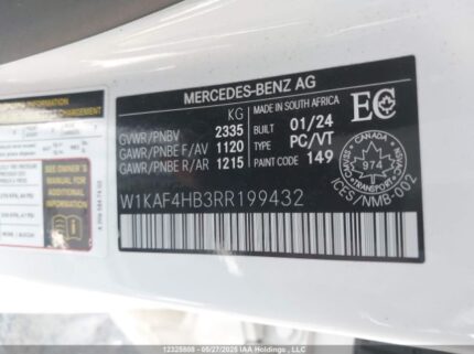 W1KAF4HB3RR199432 2024 MERCEDES-BENZ