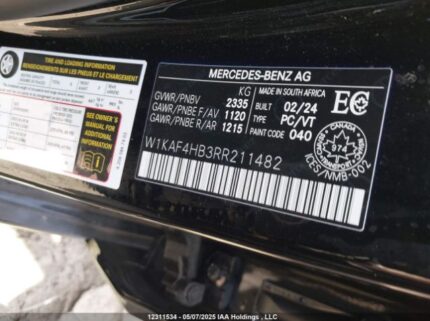W1KAF4HB3RR211482 2024 MERCEDES-BENZ