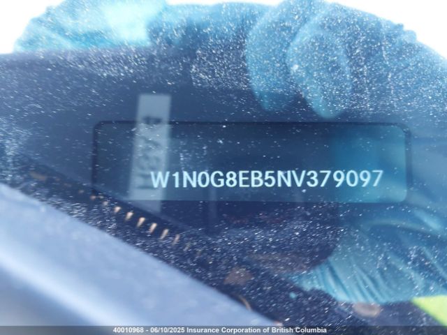 W1N0G8EB5NV379097 2022 MERCEDES-BENZ