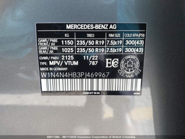 W1N4N4HB3PJ469967 2023 MERCEDES-BENZ