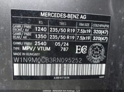 W1N9M0CB3RN095252 2024 MERCEDES-BENZ