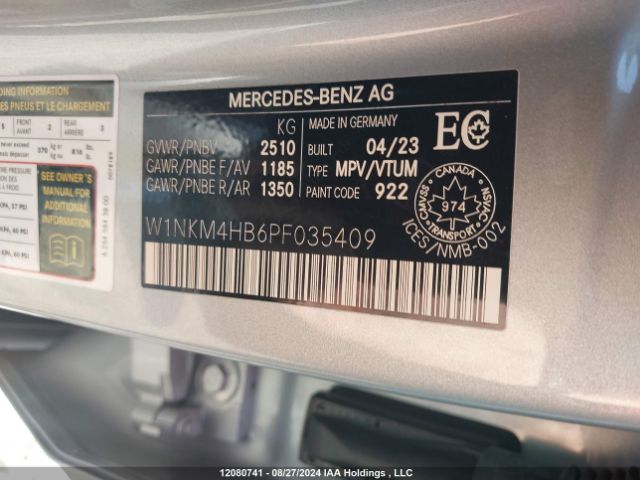 W1NKM4HB6PF035409 2023 MERCEDES-BENZ