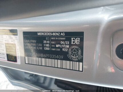W1NKM4HB6PF035409 2023 MERCEDES-BENZ
