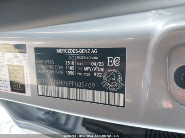 W1NKM4HB6PF035409 2023 MERCEDES-BENZ