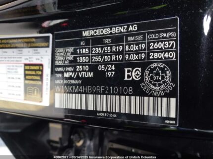 W1NKM4HB9RF210108 2024 MERCEDES-BENZ