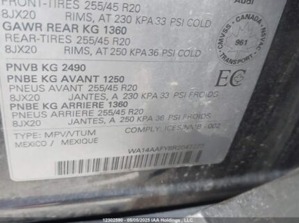 WA14AAFY8R2047273 2024 AUDI