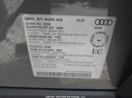 WA14ABGE9RB038446 2024 AUDI