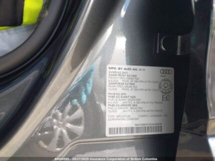 WA154BGF4SA008240 2025 AUDI