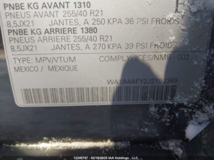 WA1A4AFY2J2192369 2018 AUDI