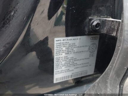 WA1AAAF73JD047314 2018 AUDI