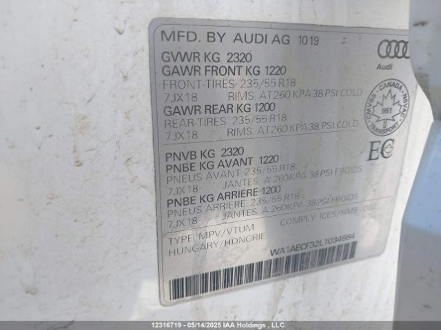 WA1AECF32L1034684 2020 AUDI