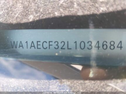 WA1AECF32L1034684 2020 AUDI