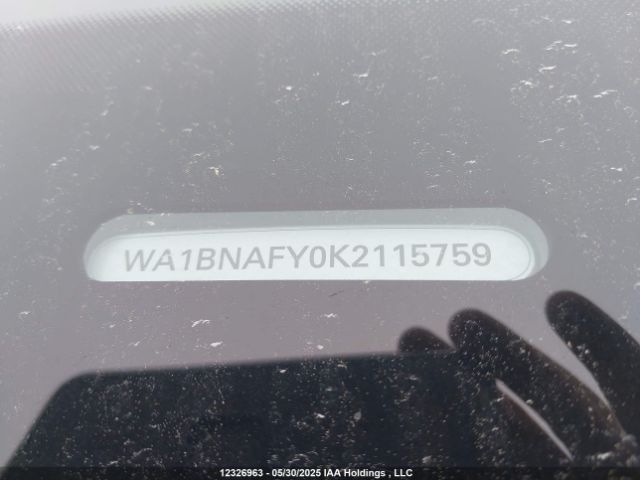 WA1BNAFY0K2115759 2019 AUDI