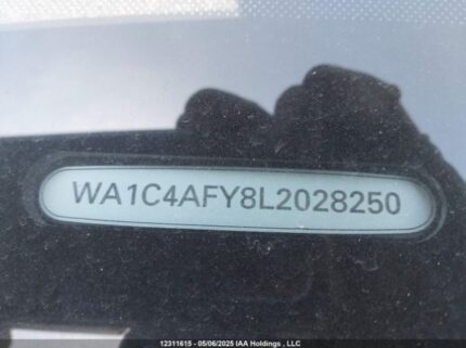 WA1C4AFY8L2028250 2020 AUDI