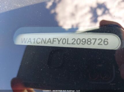 WA1CNAFY0L2098726 2020 AUDI