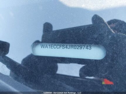 WA1ECCFS4JR029743 2018 AUDI