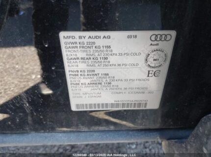 WA1ECCFS4JR029743 2018 AUDI