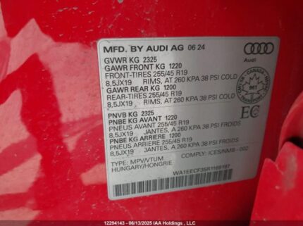 WA1EECF35R1169197 2024 AUDI
