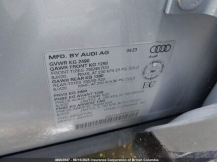 WA1FAAFY0P2138396 2023 AUDI