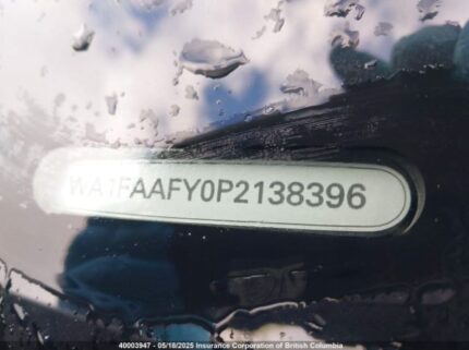 WA1FAAFY0P2138396 2023 AUDI