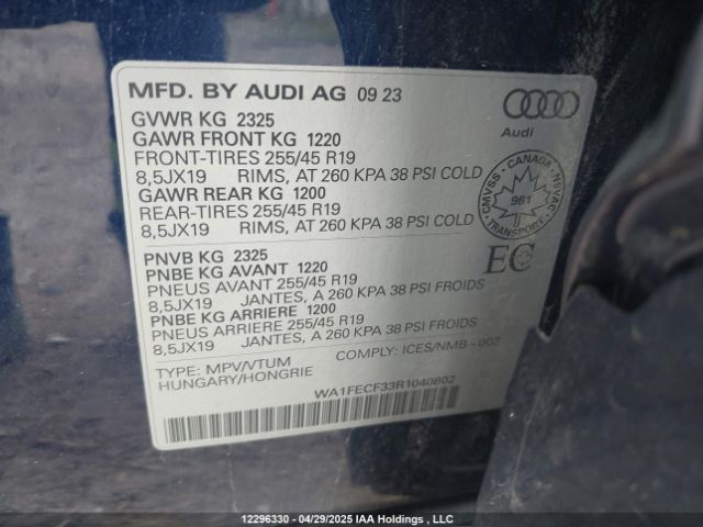 WA1FECF33R1040802 2024 AUDI