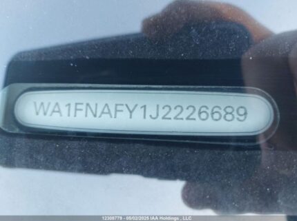 WA1FNAFY1J2226689 2018 AUDI
