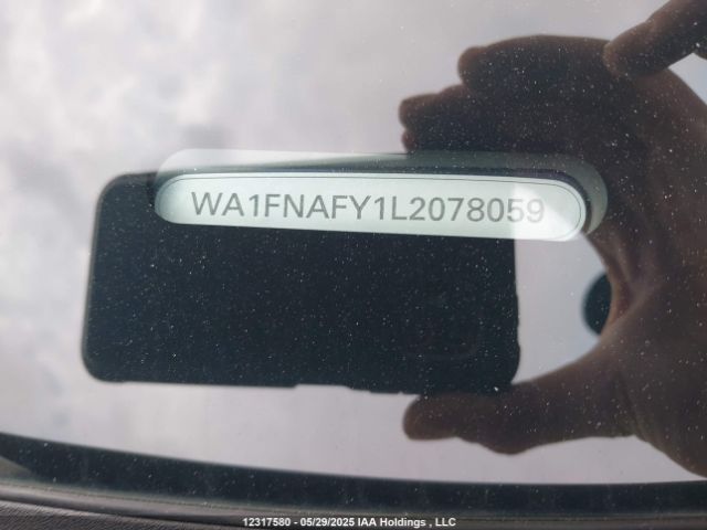 WA1FNAFY1L2078059 2020 AUDI