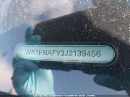 WA1FNAFY3J2139456 2018 AUDI