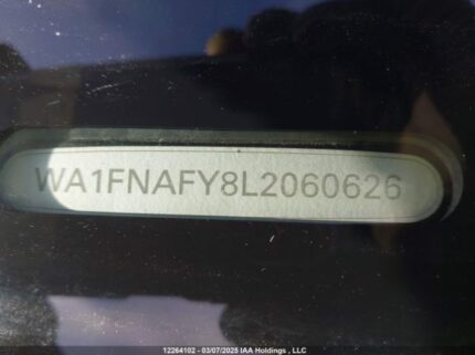 WA1FNAFY8L2060626 2020 AUDI