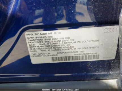 WA1M2AFZ2PP001881 2023 AUDI