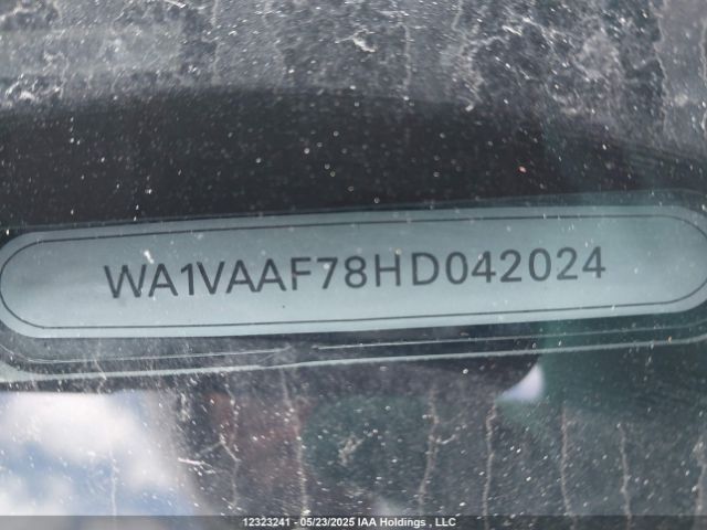 WA1VAAF78HD042024 2017 AUDI