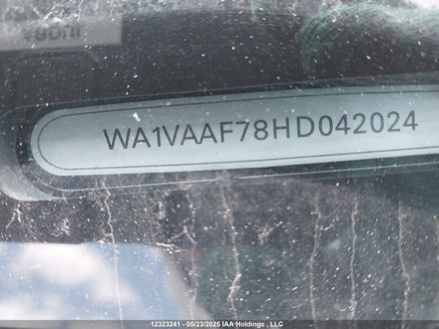 WA1VAAF78HD042024 2017 AUDI