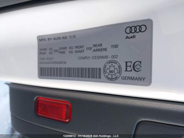 WAUAAAF4XRN008749 2024 AUDI
