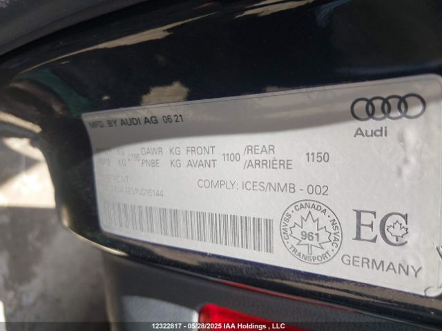 WAUABAF48MN016144 2021 AUDI