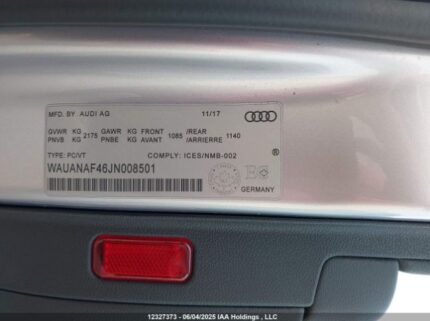 WAUANAF46JN008501 2018 AUDI