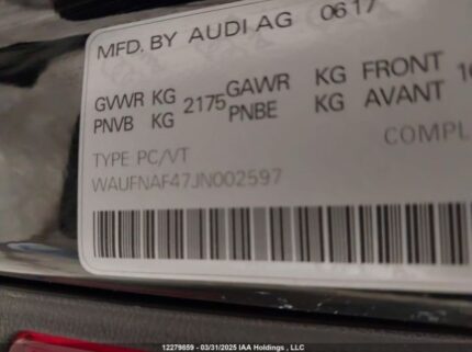 WAUFNAF47JN002597 2018 AUDI