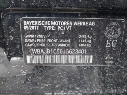 WBAJB1C56JG623401 2018 BMW