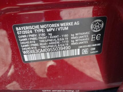 WBX63GM09S5039490 2025 BMW