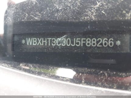 WBXHT3C30J5F88266 2018 BMW