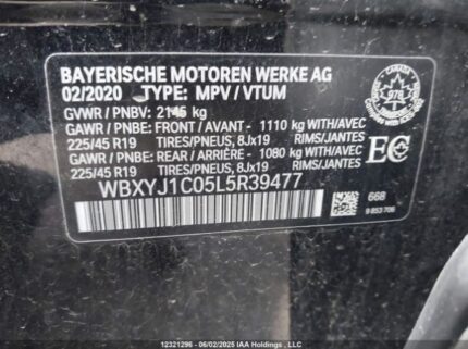 WBXYJ1C05L5R39477 2020 BMW