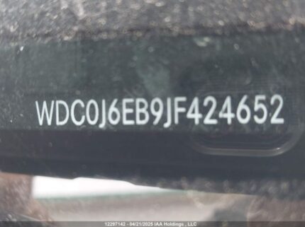 WDC0J6EB9JF424652 2018 MERCEDES-BENZ