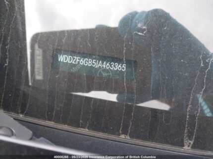 WDDZF6GB5JA463365 2018 MERCEDES-BENZ