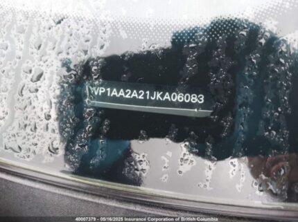 WP1AA2A21JKA06083 2018 PORSCHE
