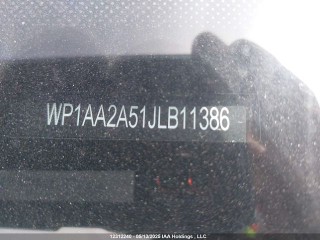WP1AA2A51JLB11386 2018 PORSCHE