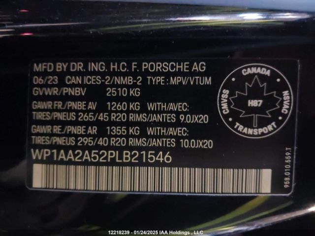 WP1AA2A52PLB21546 2023 PORSCHE
