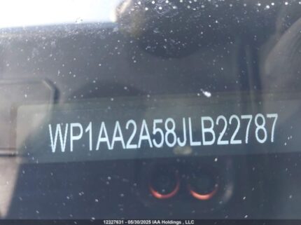 WP1AA2A58JLB22787 2018 PORSCHE