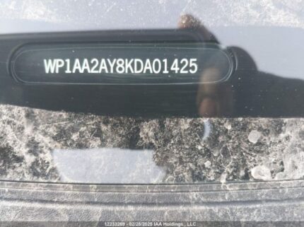 WP1AA2AY8KDA01425 2019 PORSCHE