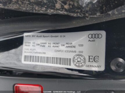 WUAAWCF54RA902359 2024 AUDI