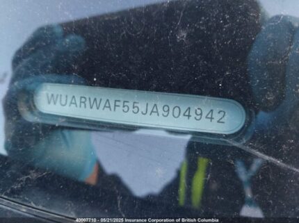 WUARWAF55JA904942 2018 AUDI