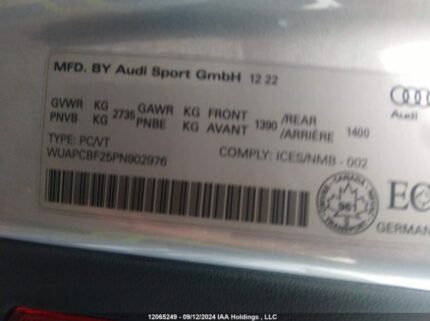 WUAPCBF25PN902976 2023 AUDI